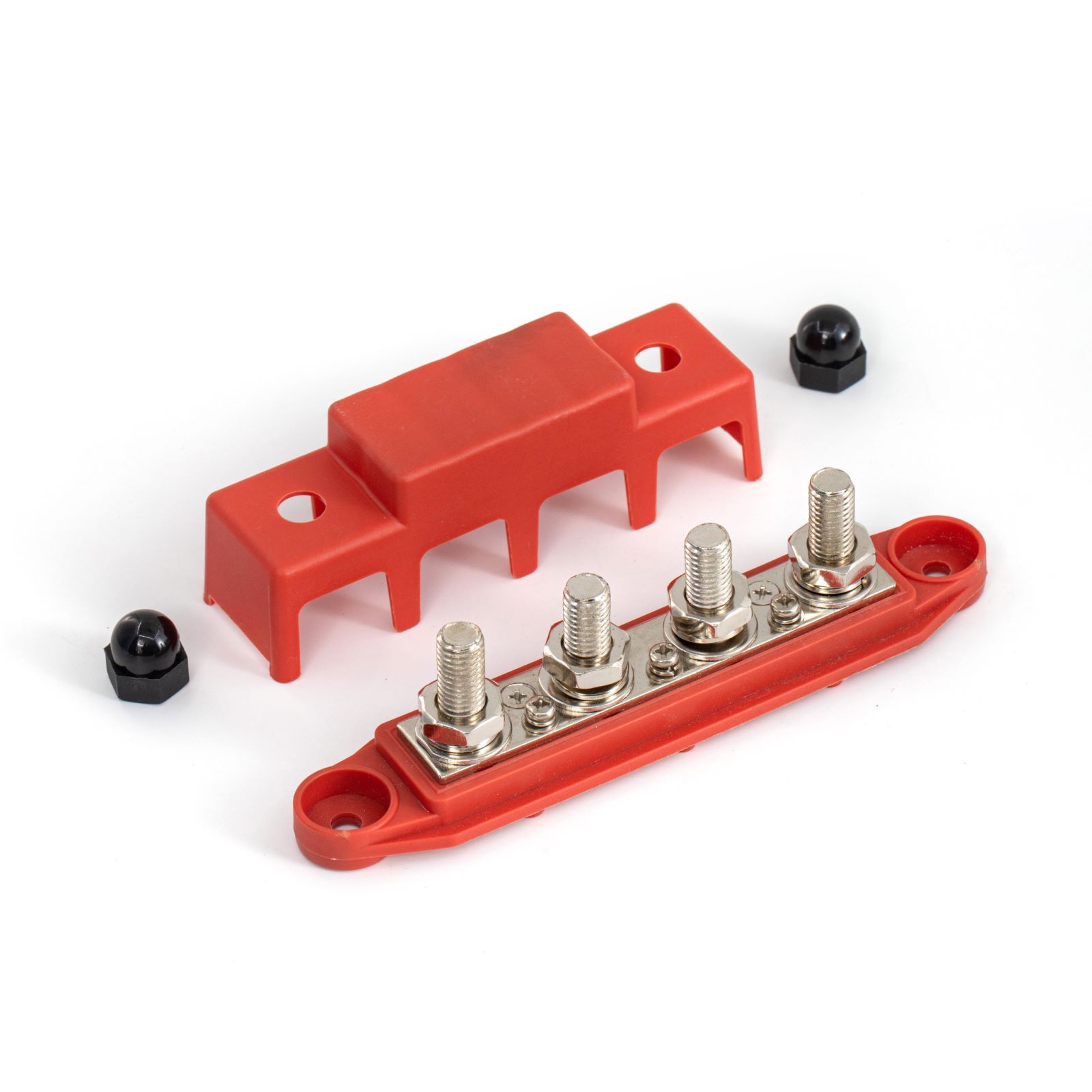 RV ship Bus Bar M8M10 high current connection stud Red Black 4 stud distribution block bus