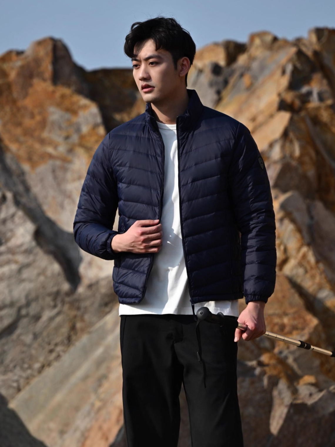 Outdoor down Jackets for Men and Women, down Jackets, Sports and Leisure Stand-Up Collar, Lightweight down Jackets, Warm Jackets