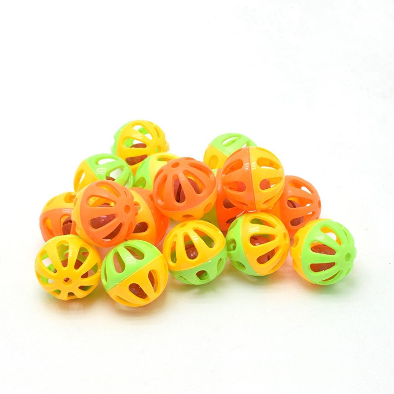 New 3.1CM plastic bell bell with shell monochrome yellow green orange rose red