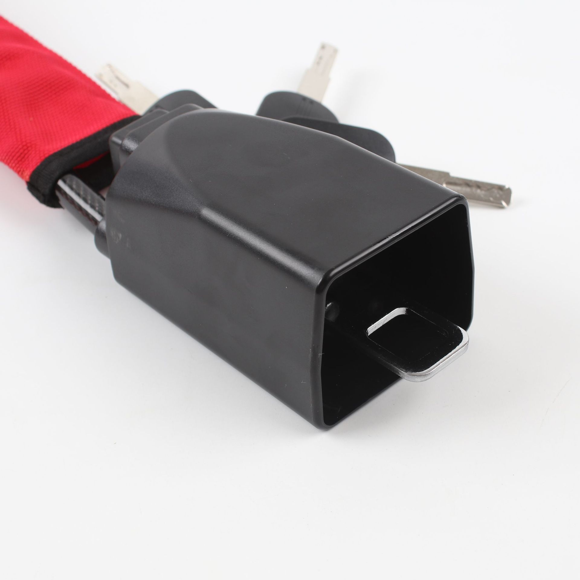 Car Seat Belt Buckle Lock in Stock Thickened Car Steering Wheel Safety Lock Steel Cable Lock Universal Anti-Theft Lock