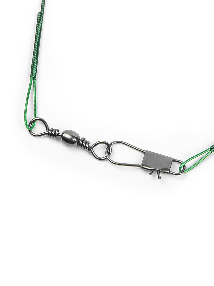 Lure Leader Wire with Swivel Pin to Prevent Tangling, Lure Steel Wire 15/20/25/30cm Fishing Tackle Accessory Line