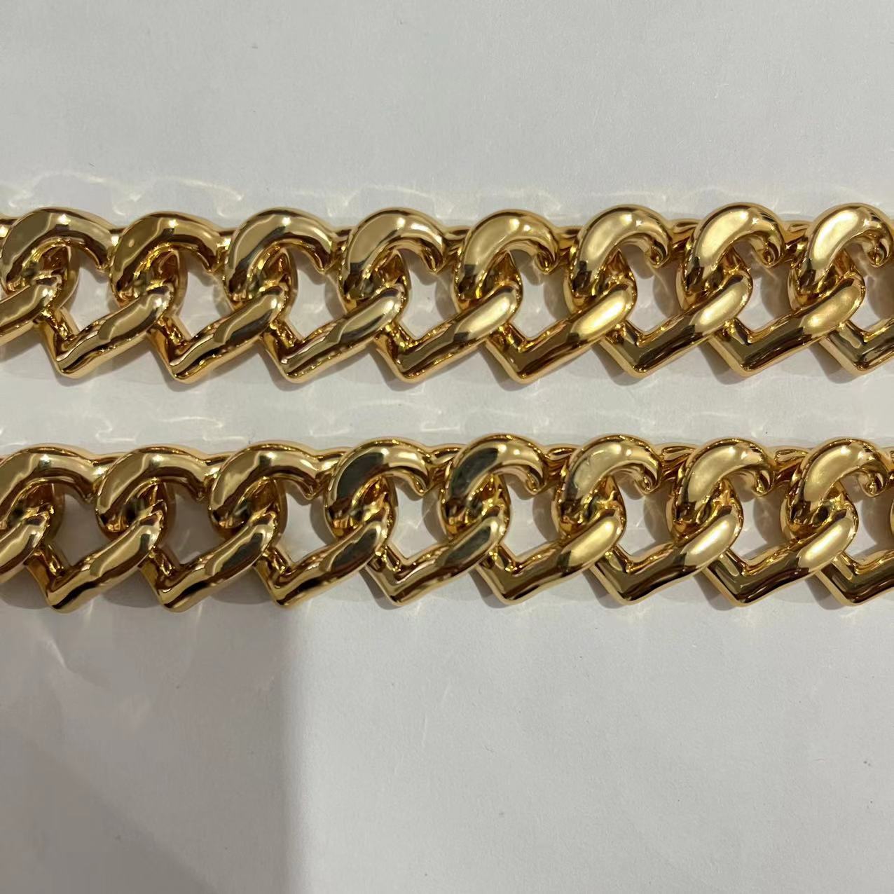 акриловый УФ-электроплакированный пластиковый цепочка для мобильного телефона, цепочка для DIY украшений, оптовая продажа