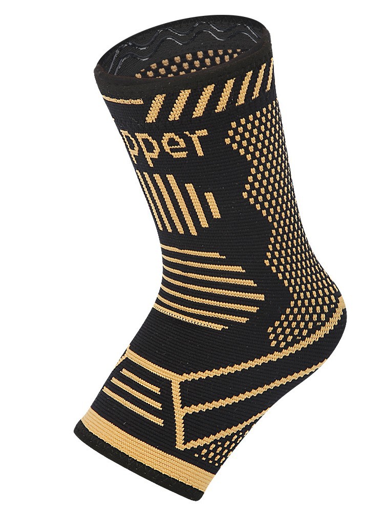 Copper Ion Ankle Support Basketball Running Mountaineering Sports Elastic Knitted Breathable Copper Fiber Ankle Support Ankle Support