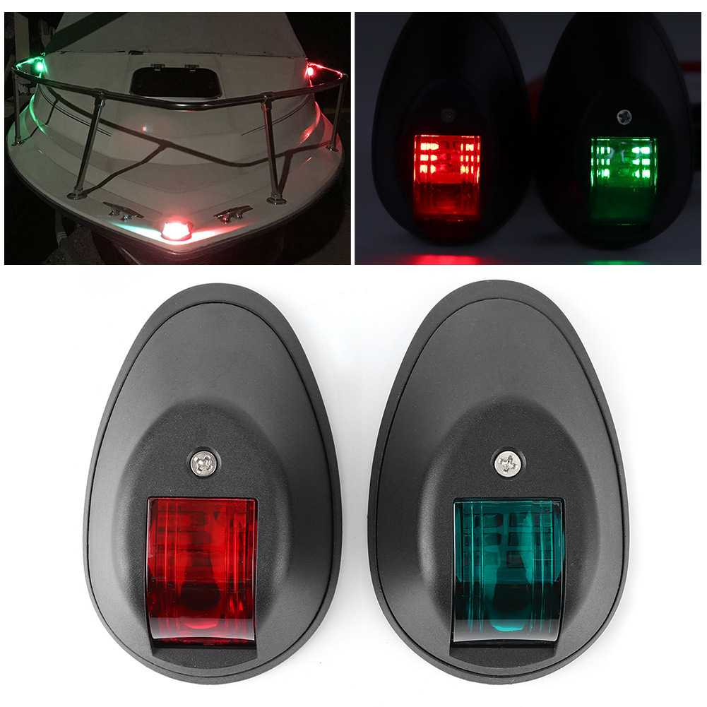 Marine Navigation Signal Light, Yacht Port and Starboard Lights, Led Energy-Saving Waterproof Navigation Lights, Small Yacht Marine Accessories