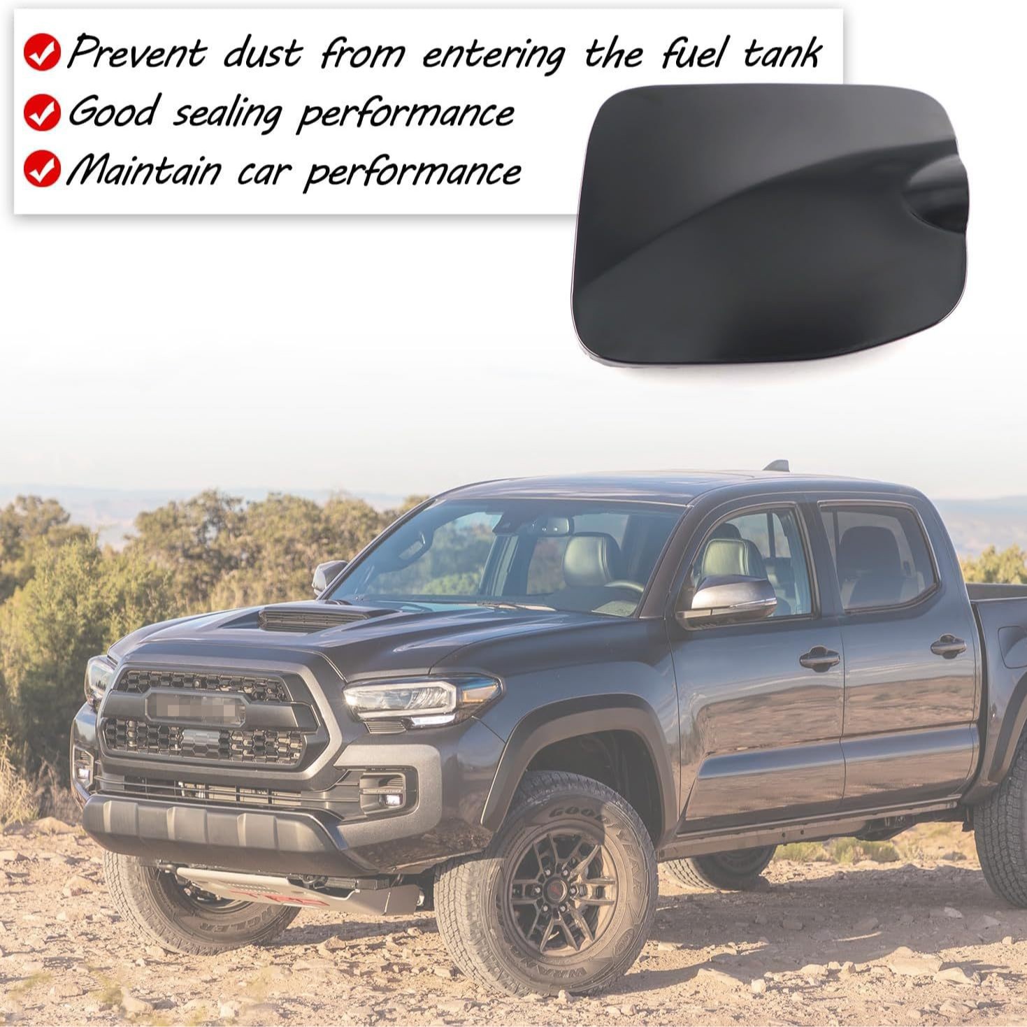 77305-04080 Fuel Door Cover Is Suitable for 2016-2023 Toyota Tacoma 5ft Bed Burning