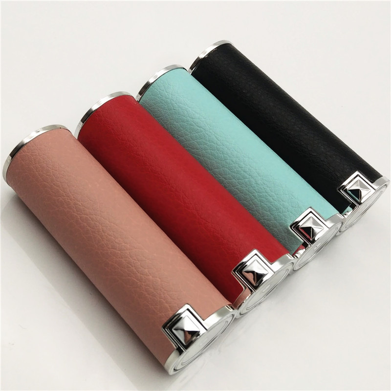 Leather Box Leather Processing Perfume Bottle Leather Processing Beauty Product Bottle Imitation Leather Leather Processing Manufacturer