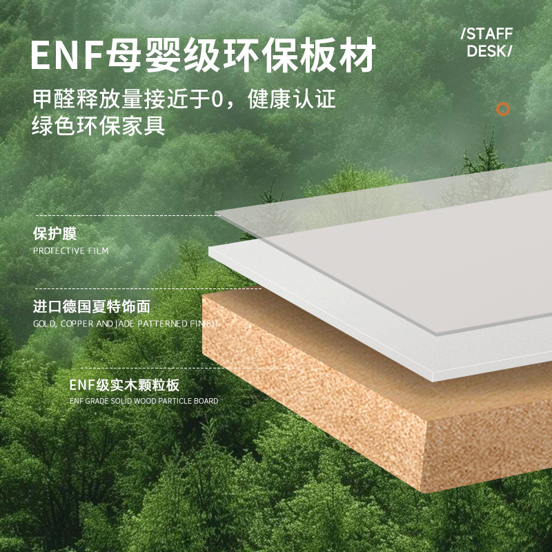 Qianjie Boss Desk Simple and Fashionable Manager Desk Modern Supervisor Desk Office Small Boss Desk