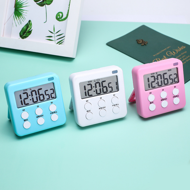 кухонный таймер второго поколения с будильником, может быть оснащен статическими мигающими огнями, шумом и функцией отложенного сигнала