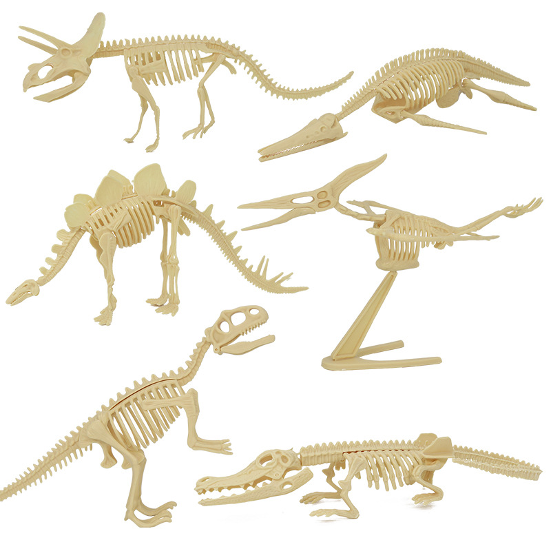 Archaeological Excavation Toys Simulation Skeleton Dinosaur Static Model Ornaments Children's Handmade DIY Educational Toys Treasure
