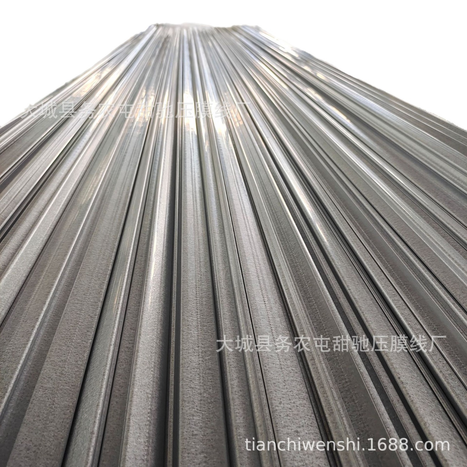 Factory in stock greenhouse accessories galvanized film card slot planting shed 0.6 aluminum zinc greenhouse card slot