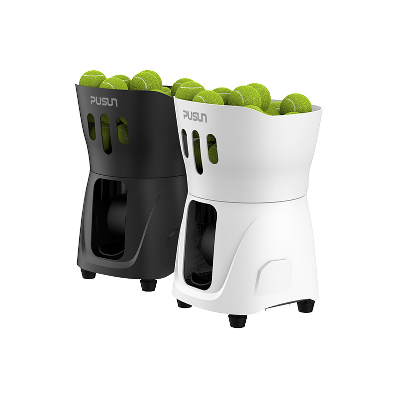 Factory in stock tennis automatic ball throwing machine novice trainer single hit ball throwing machine accompany practice wholesale