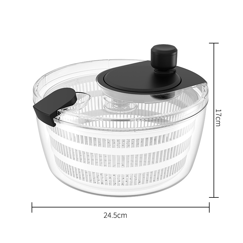 Hand-cranked vegetable dehydrator fitness meal salad fruit and vegetable drier multifunctional cleaning water-throwing integrated dehydrator