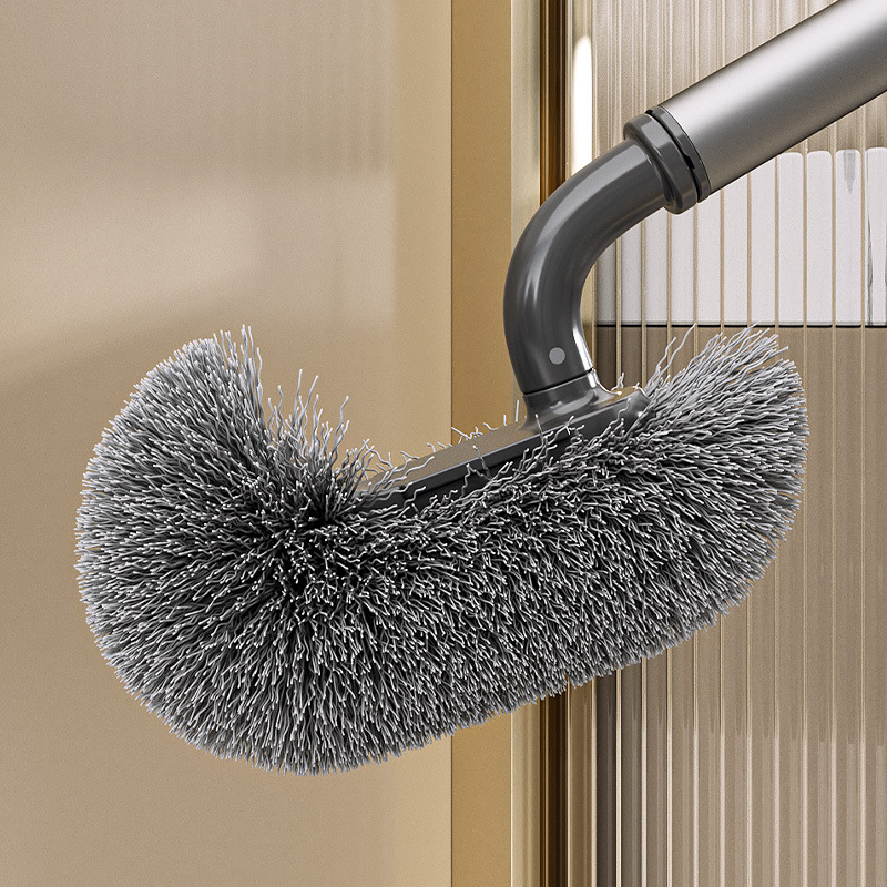 Suction Cup Toilet Brush Household Non-Dead Angle Wall Hanging Non-Punch Toilet Brush Bathroom Special Long Handle Cleaning Brush