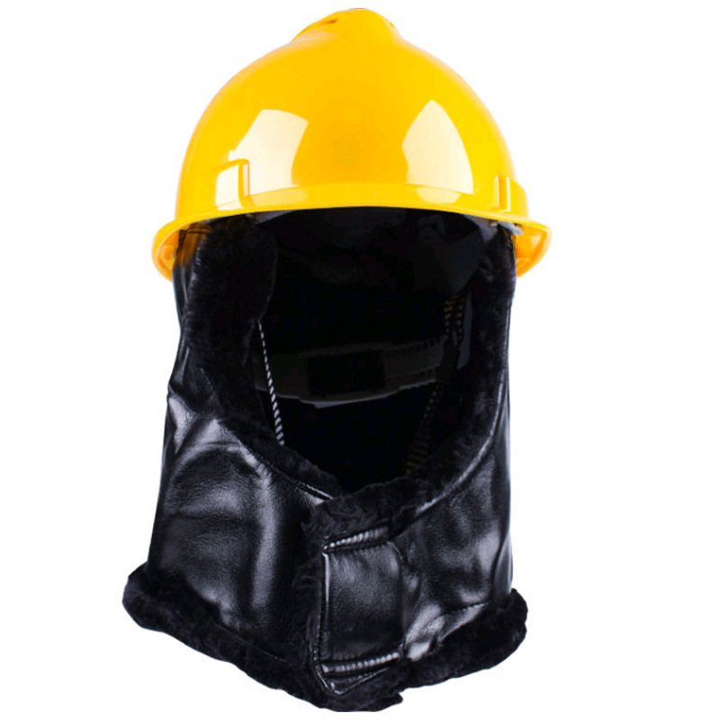 Winter Safety Helmet Lining Winter Cold-proof Warm Thick Cotton Cap Removable Cold-proof Wind-proof fleece-lined Liner Headgear