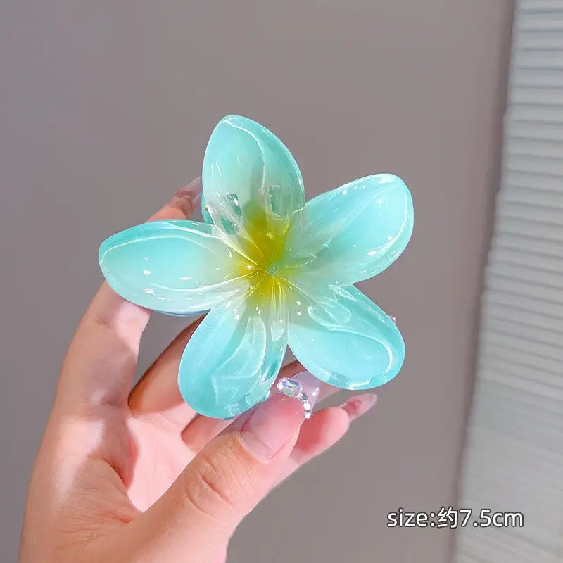Europe and the United States cross-border egg flower clip holiday hot side hair clip back head plate shark clip hair accessories wholesale