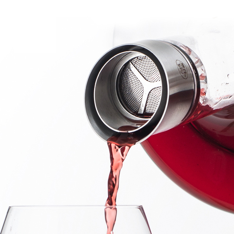 304 Stainless Steel Decanter Red Wine Bottle Stopper Waterfall-Style Wine Dispenser Lid Accessories Wine Bottle