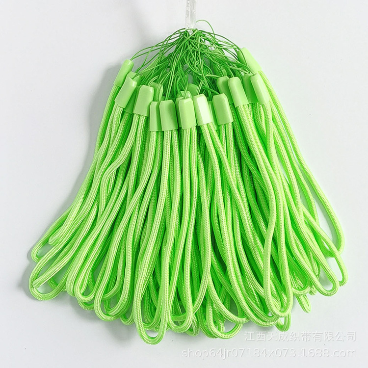 Factory in stock wholesale color universal 3.0mm round rope nylon mobile phone lanyard multicolor optional