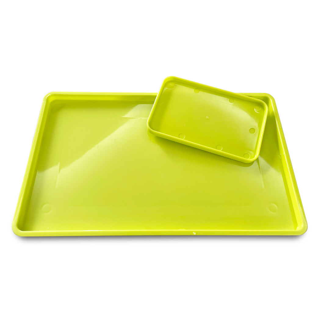 Customized Processing of Imitation Porcelain Plastic Tableware Drain Tray Water Tray Water Cup Tray Snack Tray