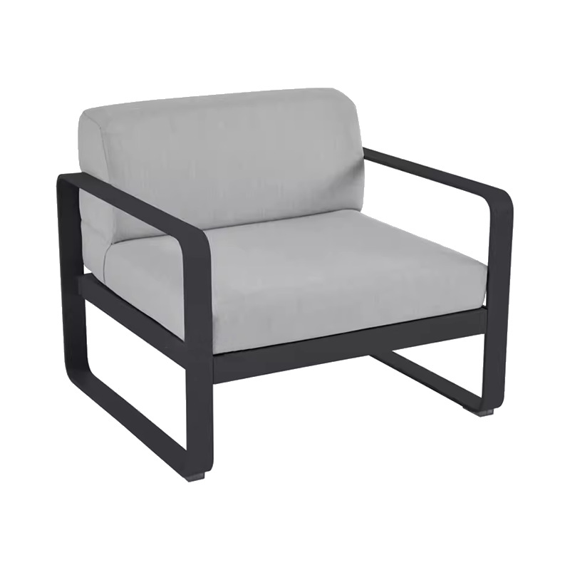 Outdoor Aluminum Alloy Sofa Macaron Style Open-Air Sun Room Outdoor Garden Waterproof Sun Protection Leisure Furniture