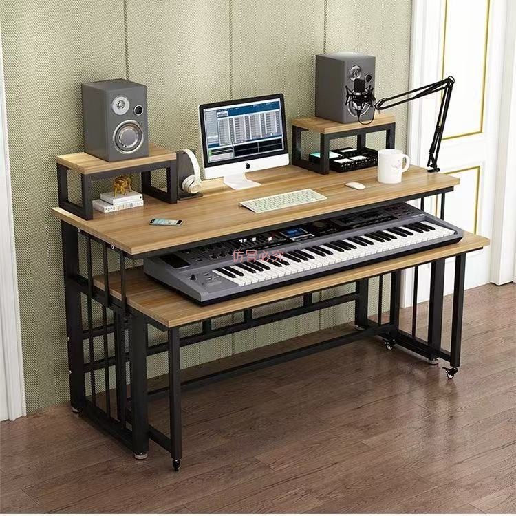 Стол для цифрового клавишного инструмента в стиле легкой роскоши, 88-клавишный электрический пианино, стол для записи и синтезатора