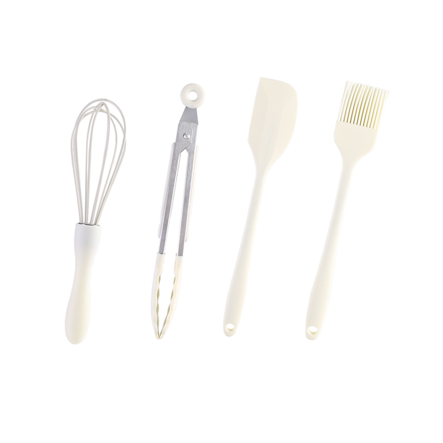 Household baking scraper oil brush high temperature silicone food clip egg beater kitchen simple baking tools wholesale