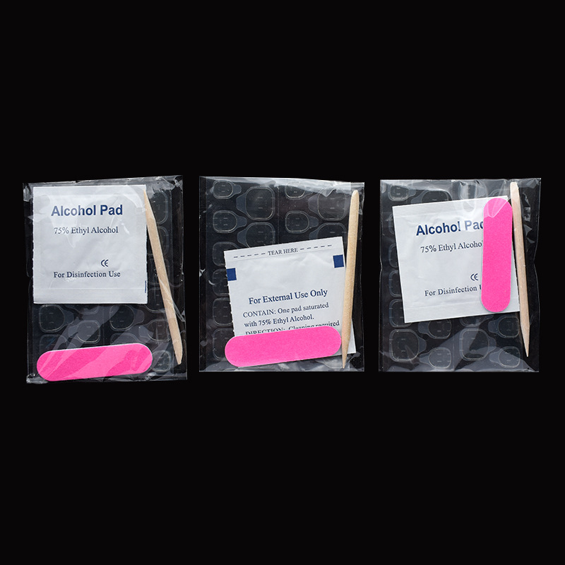Four-piece set of wear nail kit finished jelly glue orange stick alcohol cotton glue wear nail tool