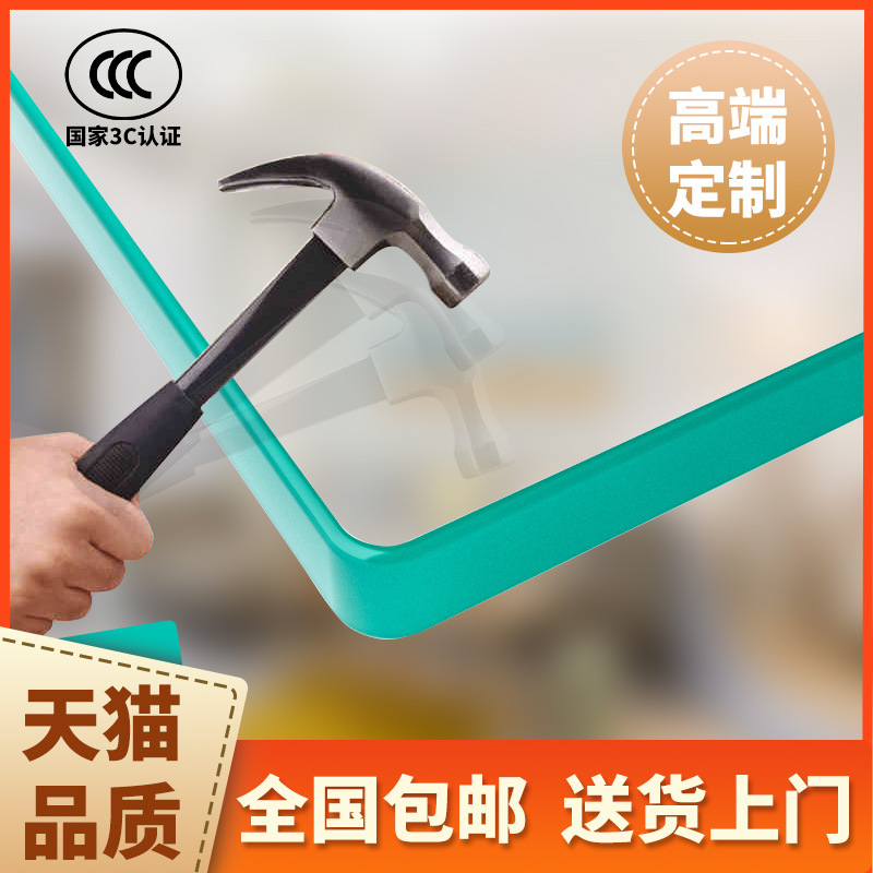 Tempered Glass Household Desktop Coffee Table Countertop Dining Table Mat European Style Glass Plate Round Rectangular Super White