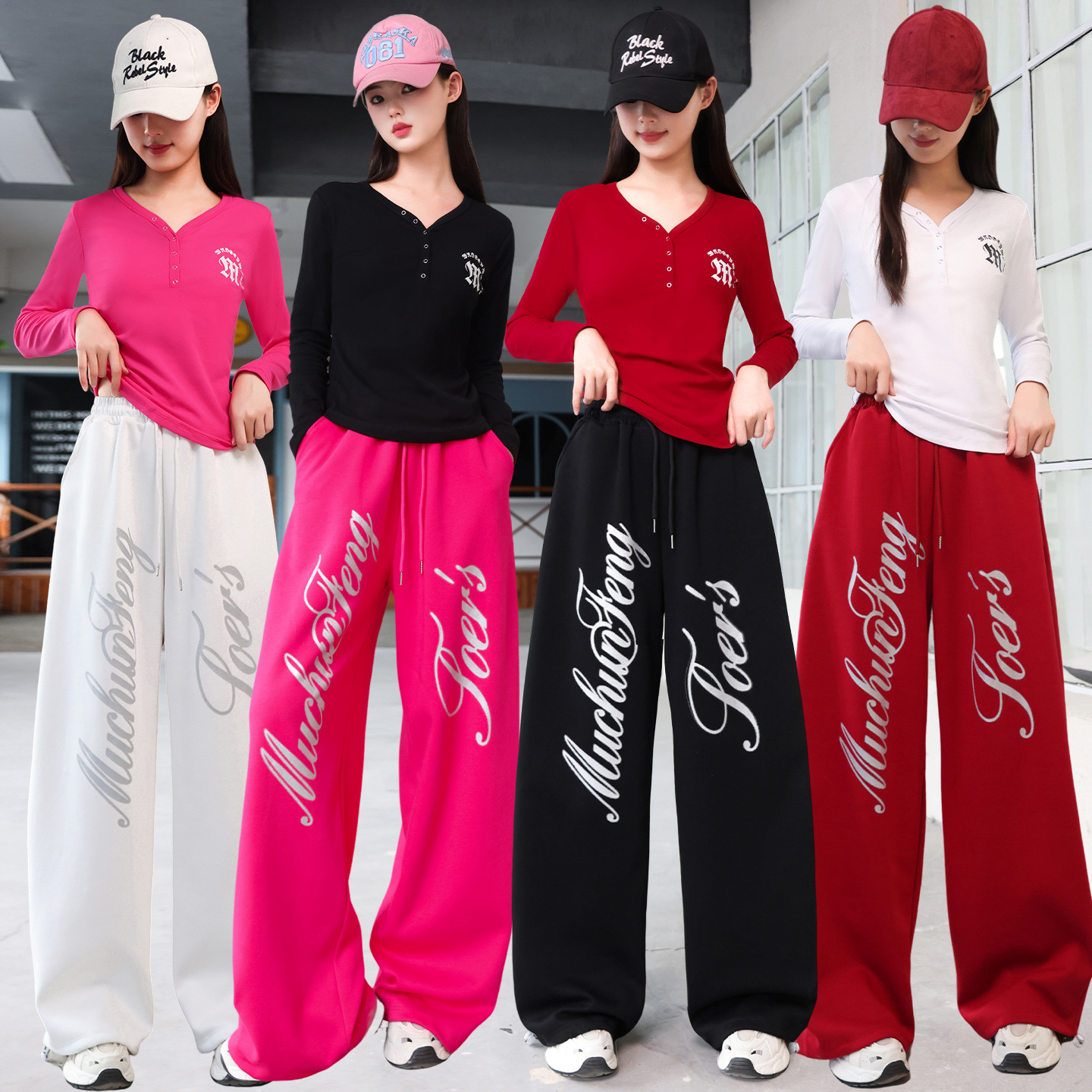 Костюм для квадратного танца, новый осенне-зимний костюм, хлопковая толстовка с длинным рукавом, утолщенная свободная версия, спортивные танцевальные брюки