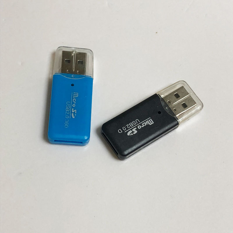 Factory wholesale ice cool card reader microSD/TF card/mobile phone memory card USB 2.0 card reader