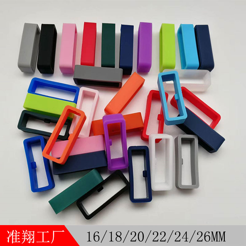 Часы 22мм 16 18 20 26 24 с фиксированной застежкой, силиконовое кольцо, подвижное кольцо