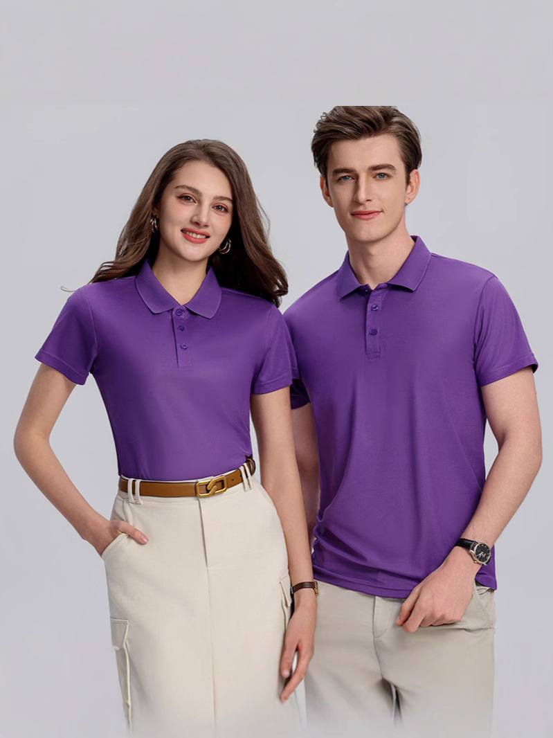 Summer catering lapel short sleeve overalls custom printing men's advertising quick-drying POLO shirt ice silk tooling manufacturers
