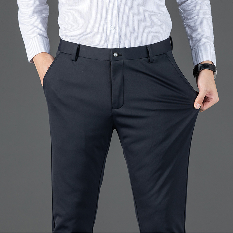 New 90 White Goose down down Pants Winter Men's Casual Business Trousers Thickeneded Warm Goose down Pants Outer Wear Men's Trousers