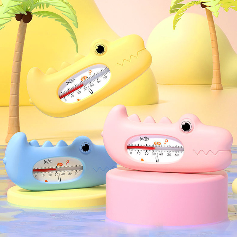 Baby Cartoon Cute Water Thermometer Baby Crocodile Shape Bath Measurement Water Temperature Kidsren's Bath Special Thermometer
