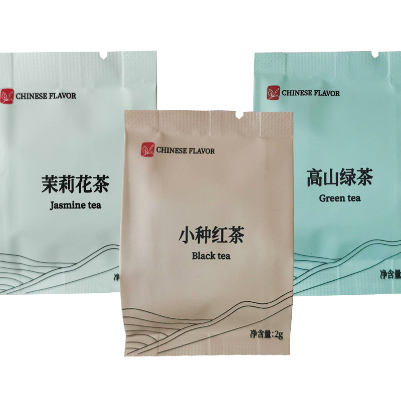 Hotel Black Tea Green Tea Jasmine guest room tea cheap Zhengshan small species independent packaging three-dimensional original leaf tea bag
