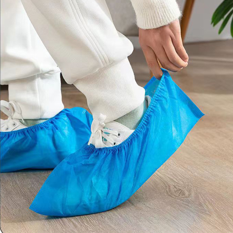 Disposable Shoe Cover Foot Cover Thick Non-slip Wear-resistant Dustproof Student Household Non-woven Shoe Cover Disposable Indoor