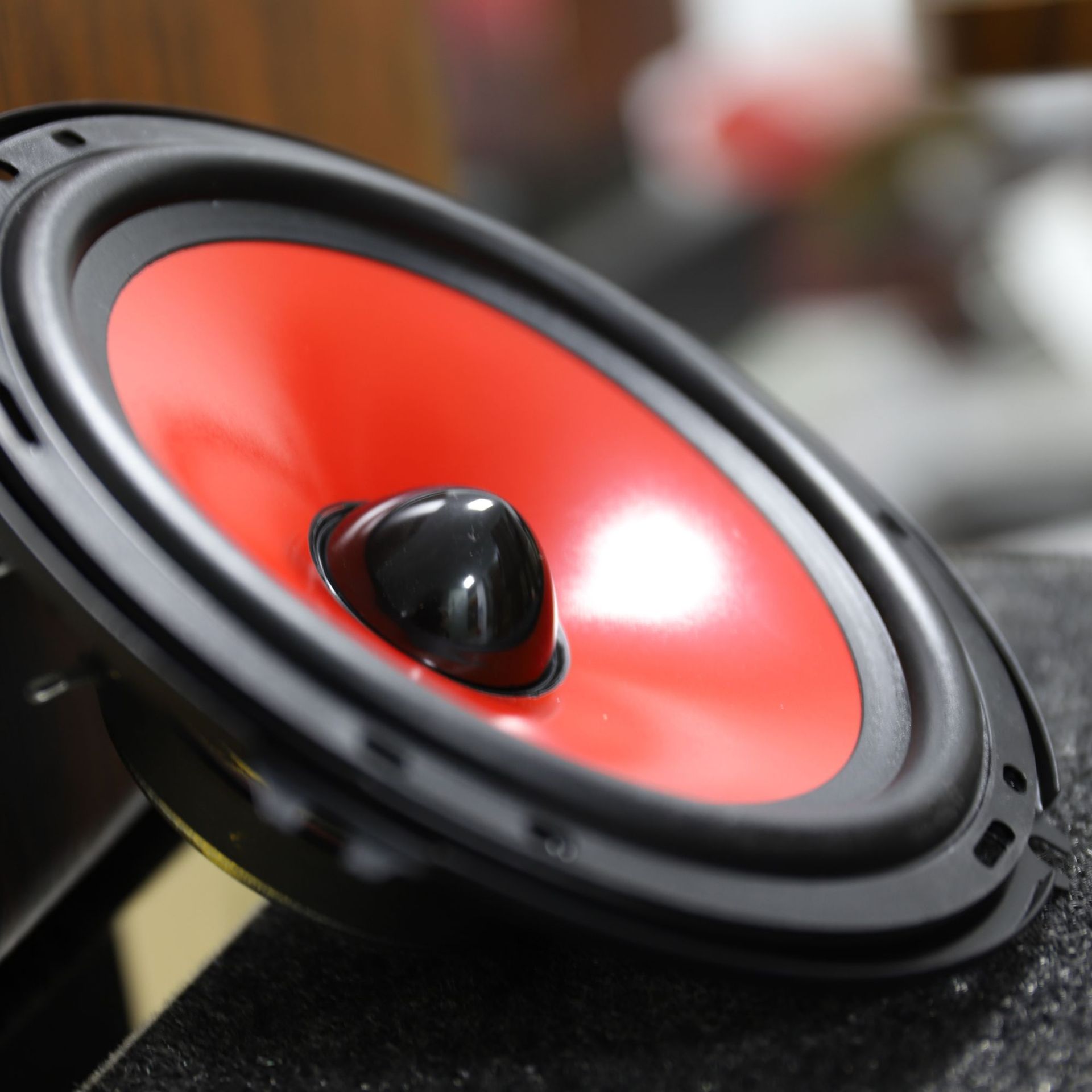 6.5-inch car audio speaker 2021 New Red foreign trade front door bass speaker 4 Ohm 90W