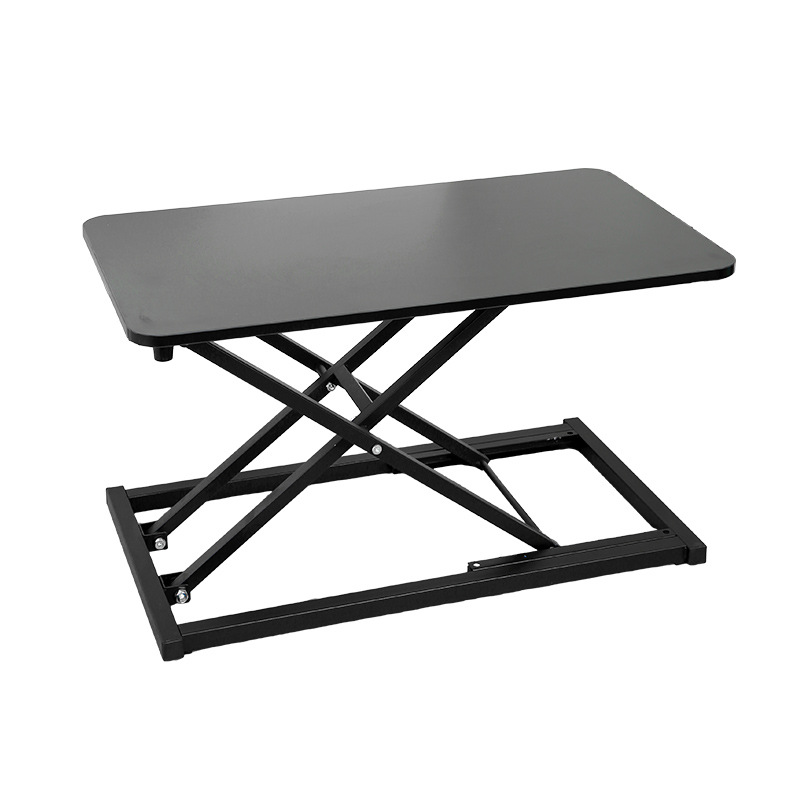 Laptop Lifting Computer Desk Seven-gear Manual Office Table Top Elevating Platform Standing Table Table