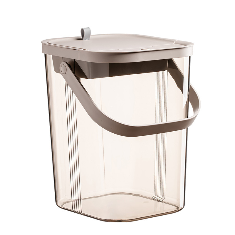 High-End Tea Bucket, Waste Water Bucket, Dry and Wet Separation Tea Tray, Filter, Large-Capacity Drainage, Transparent High-Value Tea Residue Bucket