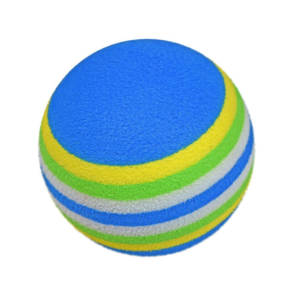 Indoor golf ball Rainbow Ball eva sponge soft ball children's toy ball pet cat sponge ball