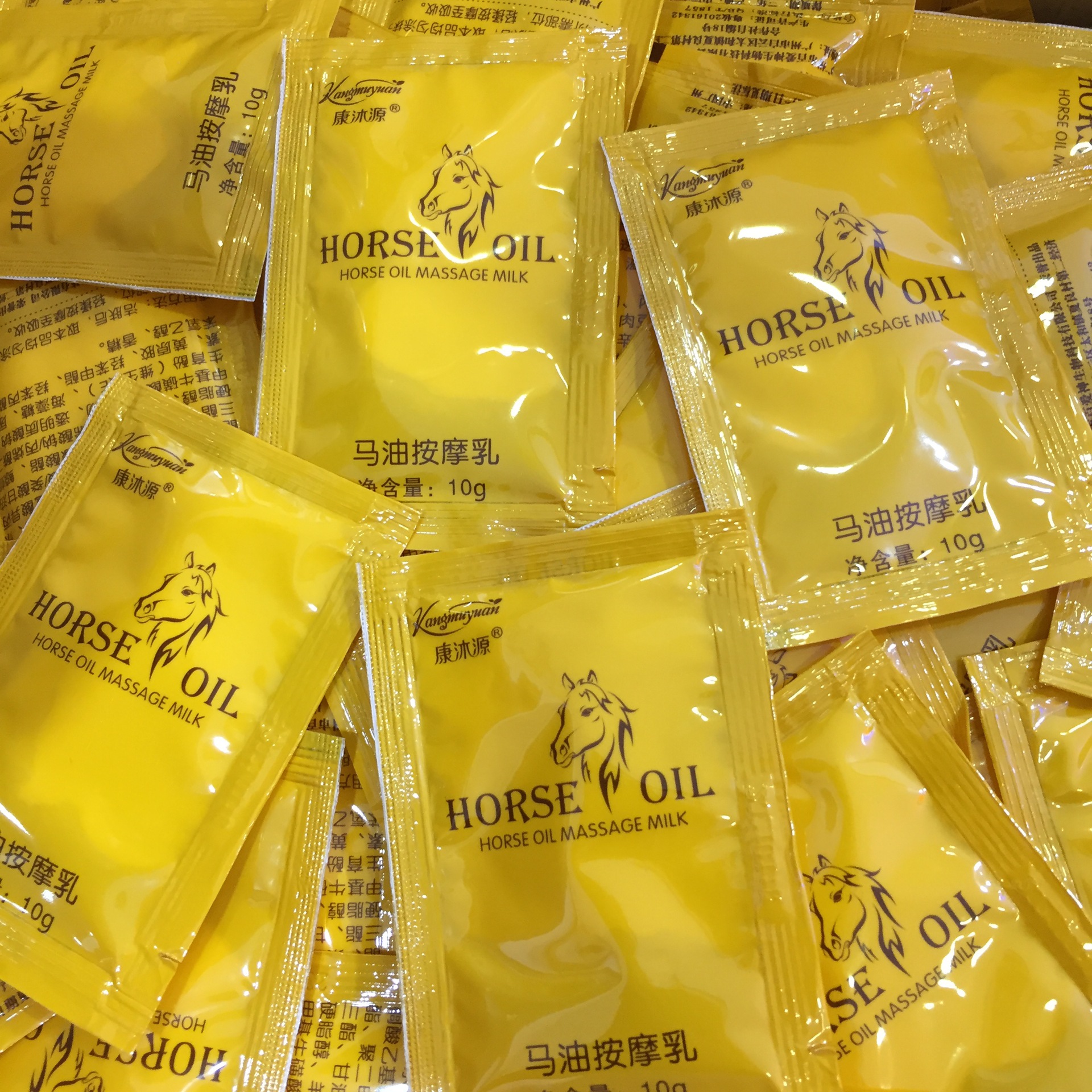 Factory horse oil 3000 packs/box kangmuyuan 10g Massage Cream Hydrating moisturizing body skin care foot bath supplies free shipping