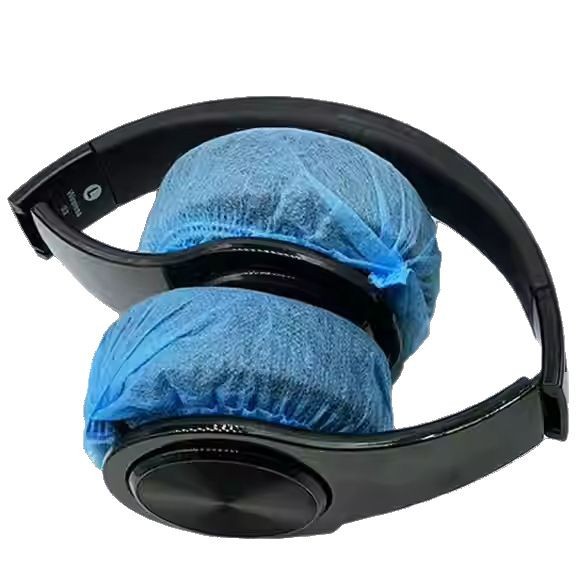 Factory-Supplied Disposable Earphone Covers for Internet Cafes, Non-Woven Dust-Proof and Sweat-Proof Earmuffs, Headphone Mics Wholesale