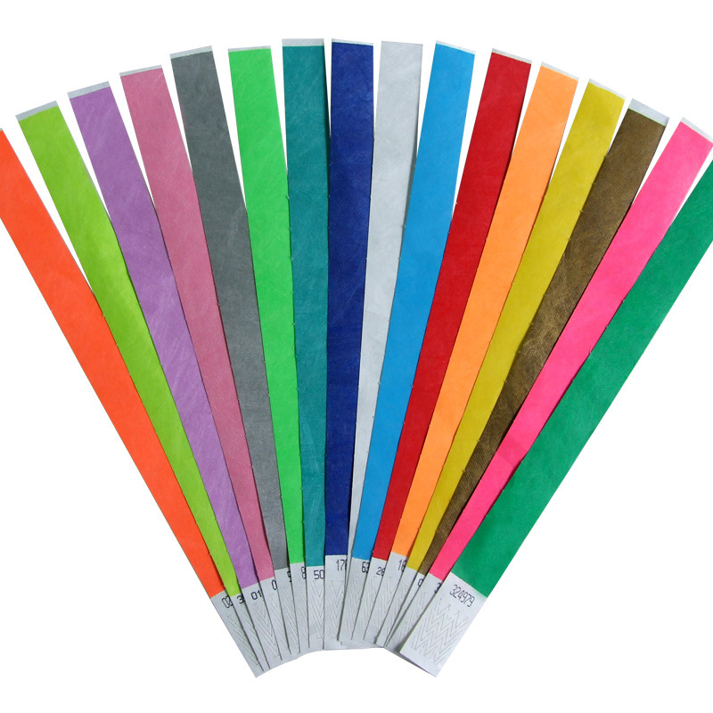 Weisheng Source Factory Disposable Dupont Paper Waterproof Concert Mall Annual Meeting Amusement Park Wristband Shenzhen