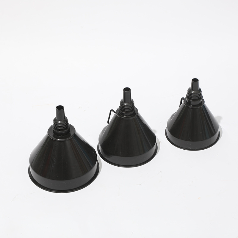 New Thickened Refueling Funnel Black Large, Medium and Small Gasoline Oil Fuel Funnel