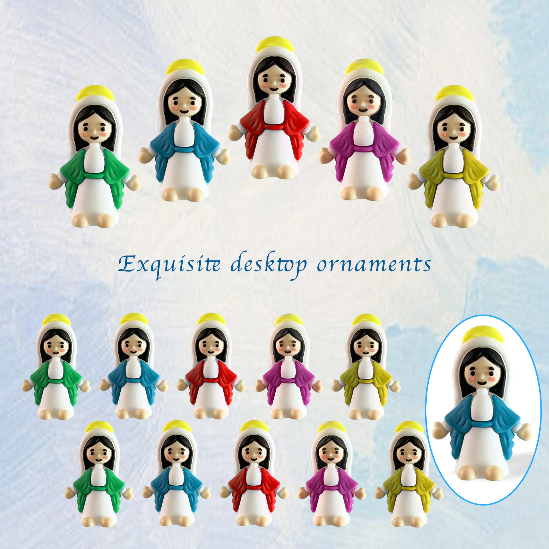 2025 Кросс-Бордер Популярные Пасхальные Украшения Настольные Украшения Дева Злодей Милые Мультяшные Подарки