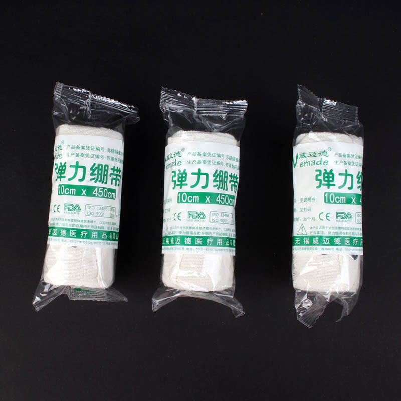 Plain cotton bandage sports protective gear sports bandage cotton spandex elastic bandage elastic bandage