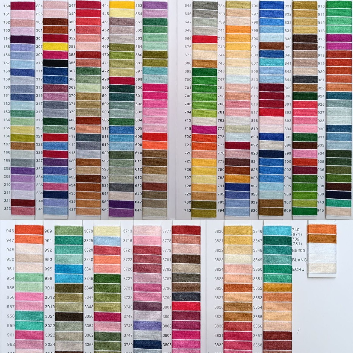 Factory direct in stock polyester thread each 6 8 m cross embroidery thread embroidery thread polyester cotton thread hand woven embroidery thread