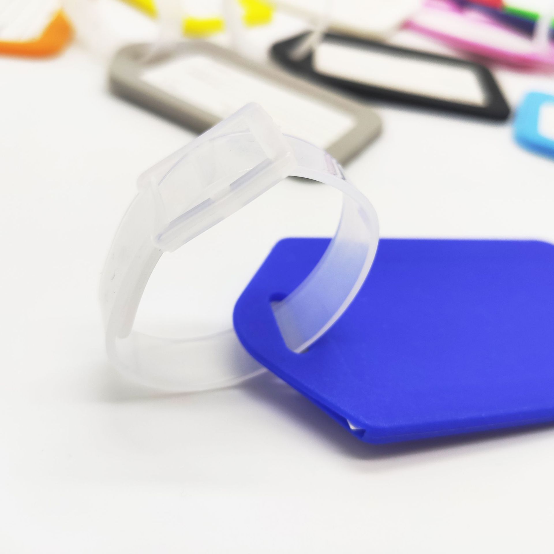 Luggage tag lanyard transparent lanyard luggage tag with luggage tag PE strap transparent strap