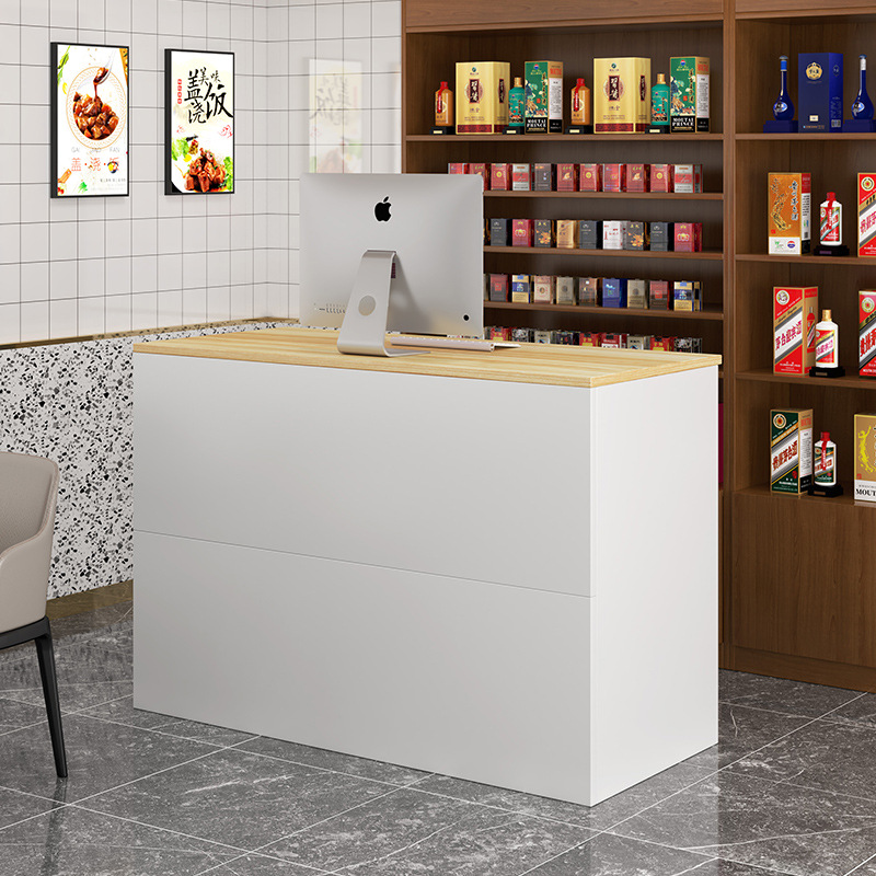 Simple Clothing Store Commercial Bar Cashier Beauty Salon Front Desk Reception Desk Women's Clothing Store Small Counter Table