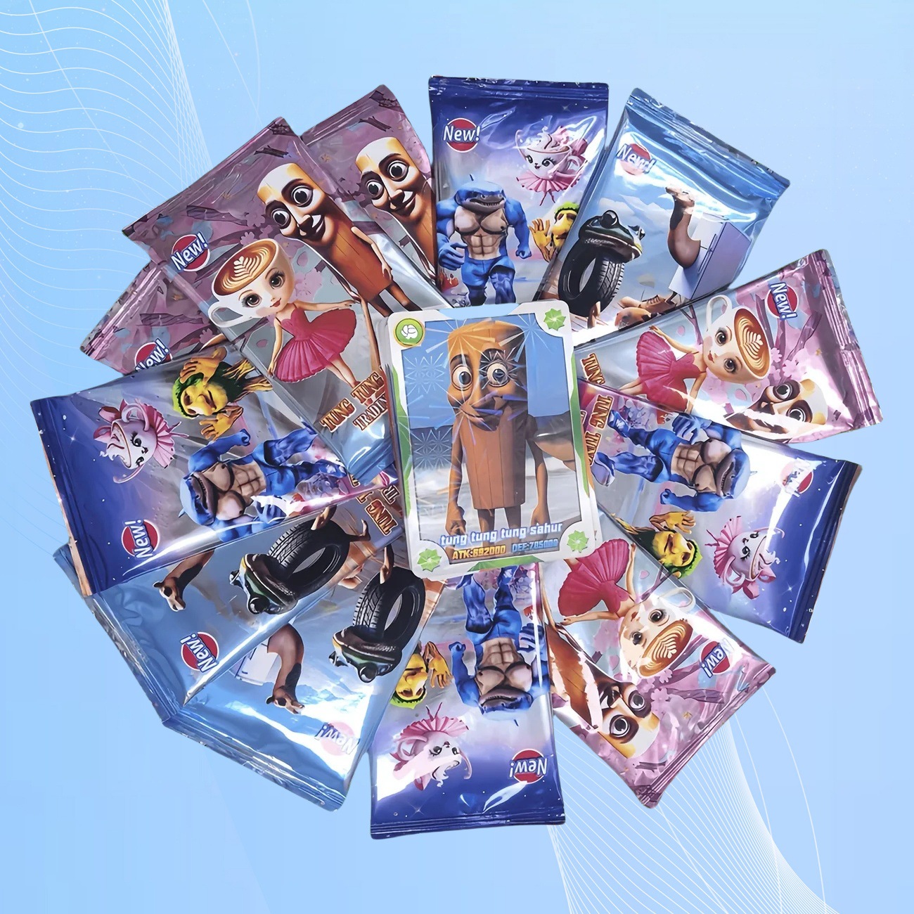 Однопакетная карта иностранной торговли Ai Shanghaimo Кросс-бордерная деревянная палочка человек в обуви акула Зарубежная английская карта оптом