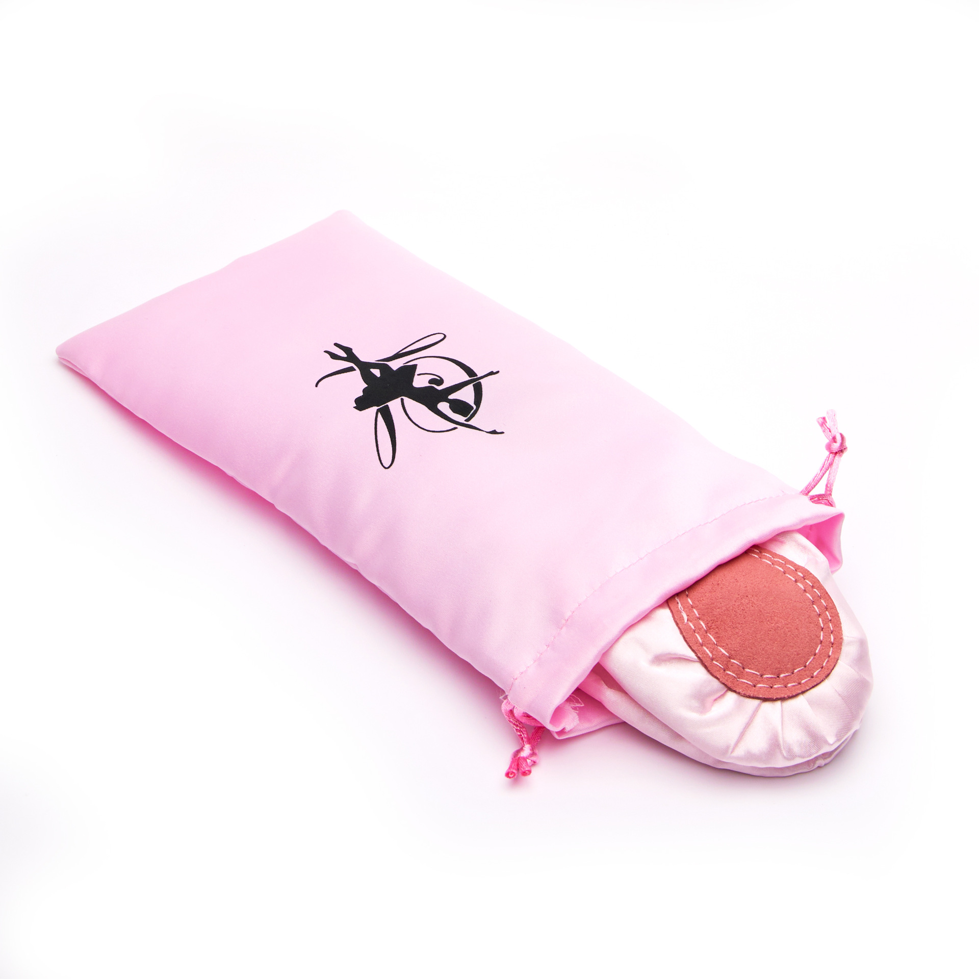Cross-Border Export Dance Shoe Storage Bag Ballet Shoes Soft-Soled Shoes Satin Practice Shoe Bag Logo Shoe Bag